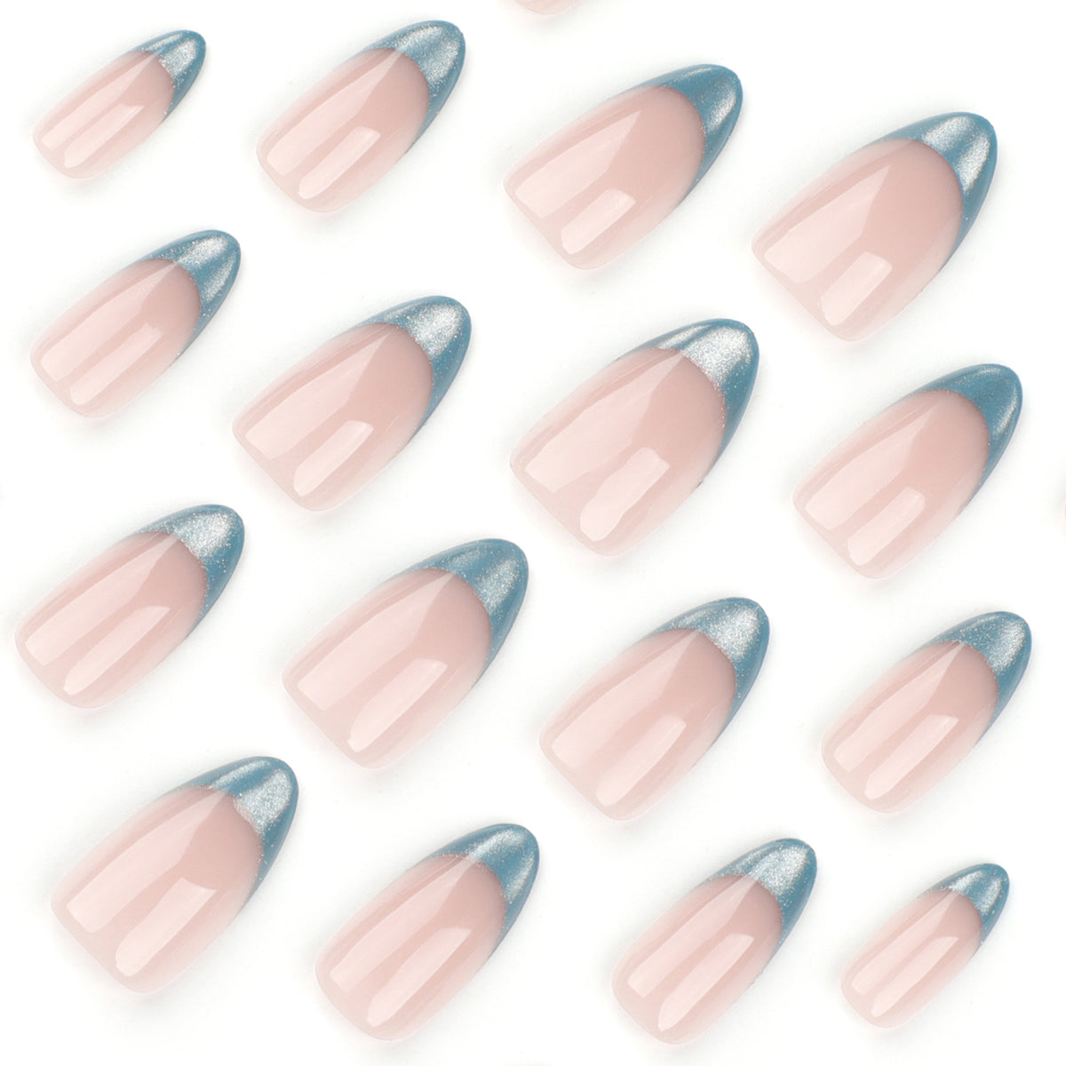Kunstvolle Nagelkunst mit Glitzer und Ombre-Effekt Brehn
