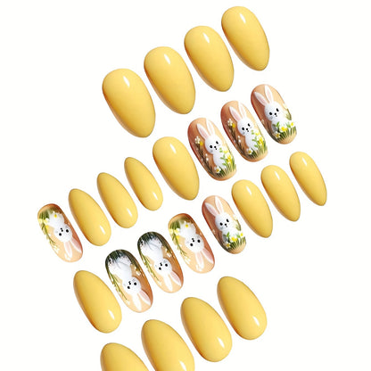 Künstlerisches Häschen-Themen Druck-Nagelkunstset Brehn