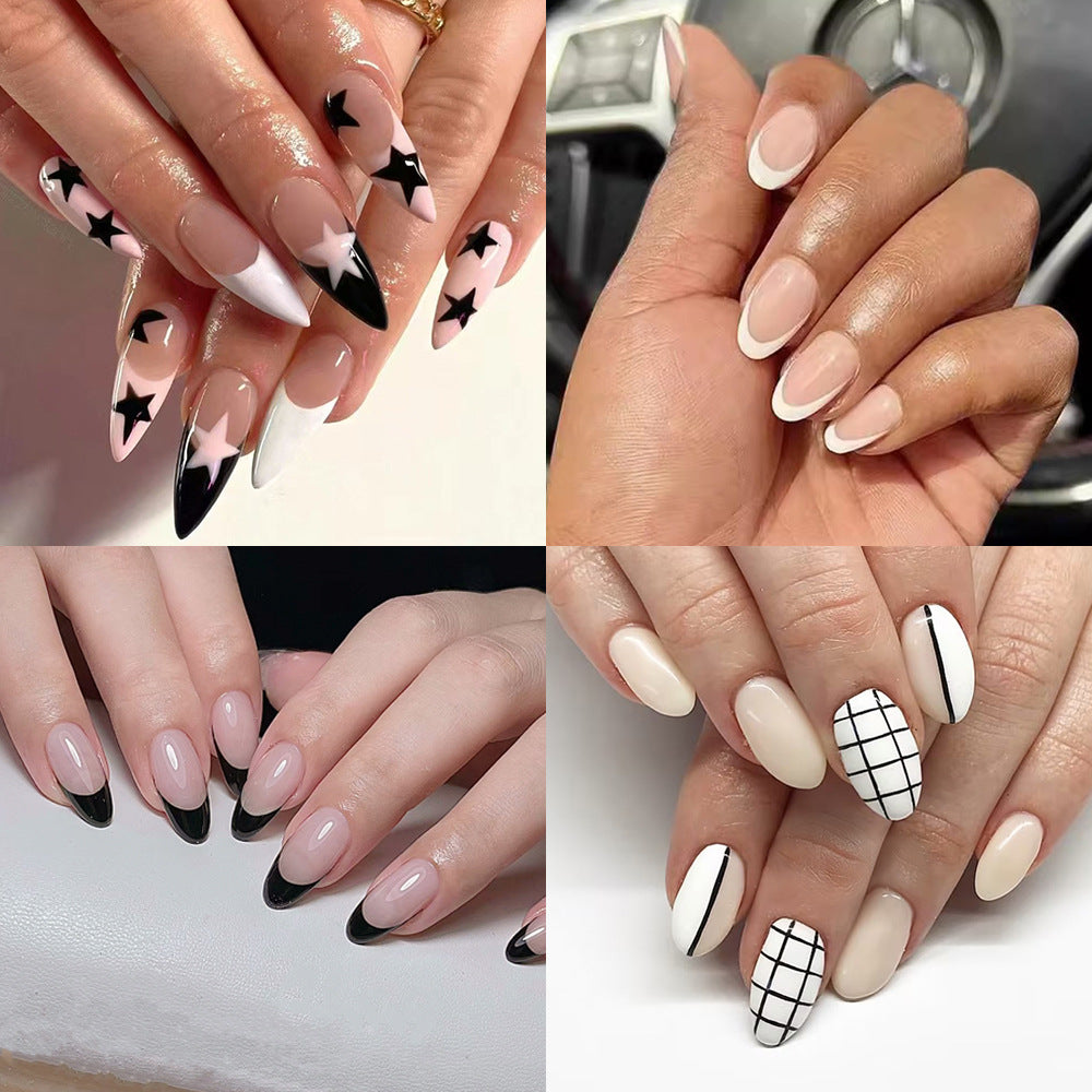 Kreative Sternmuster Nagelkunst Brehn