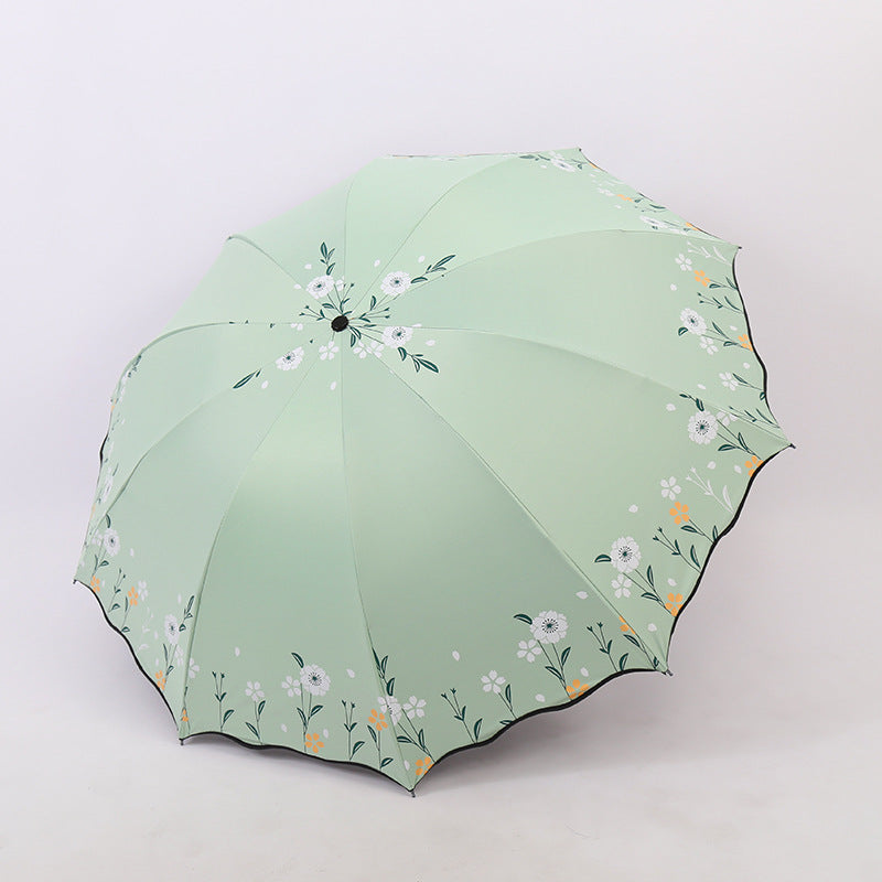 Damen blumenverzierter Regenschirm Brehn