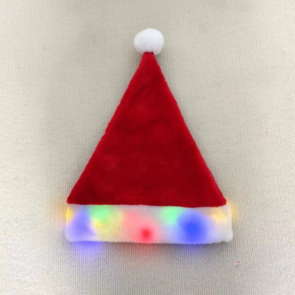 Leuchtende Weihnachtsmütze aus Plüsch
