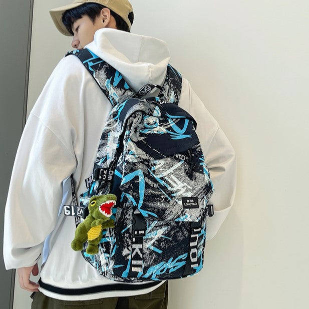 Stylischer Grafikdruck-Rucksack Brehn