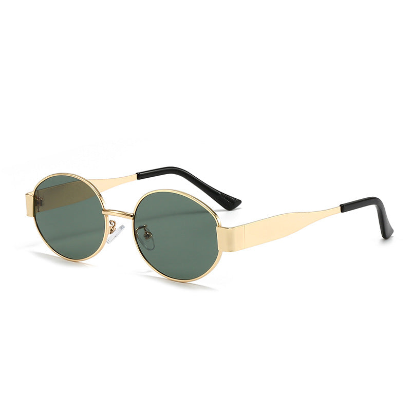 Damen modische ovale Sonnenbrille mit einzigartigem Rahmen Brehn