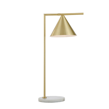 Moderne Kegel Tischlampe mit Marmorbasis