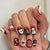 Festliche Feiertags-Themen Press-On Nail Art Brehn