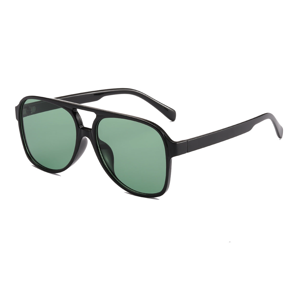 Damen modische Quader-Sonnenbrille mit breitem Rahmen Brehn