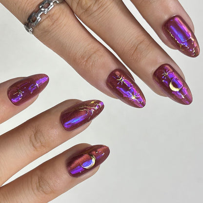 Dekorativer Press-On-Nagelset mit einzigartigen Designs Brehn