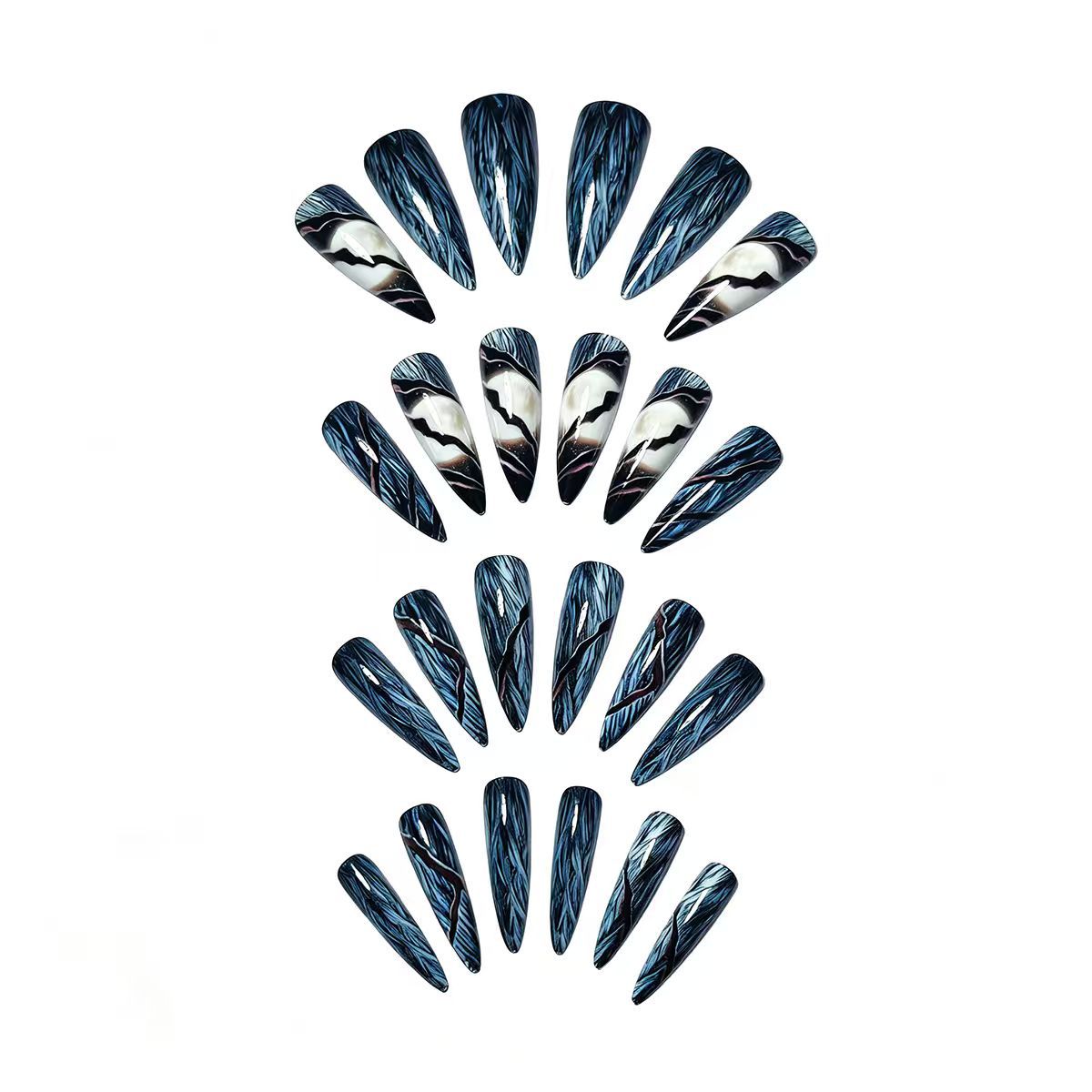 Kunstnägel Im Futuristischen Mond-Design Brehn