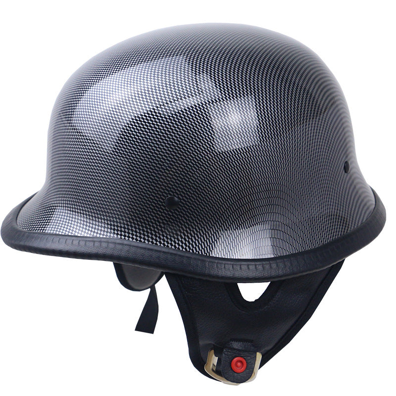 Vintage-Carbonfaser-Motorradhelm Brehn