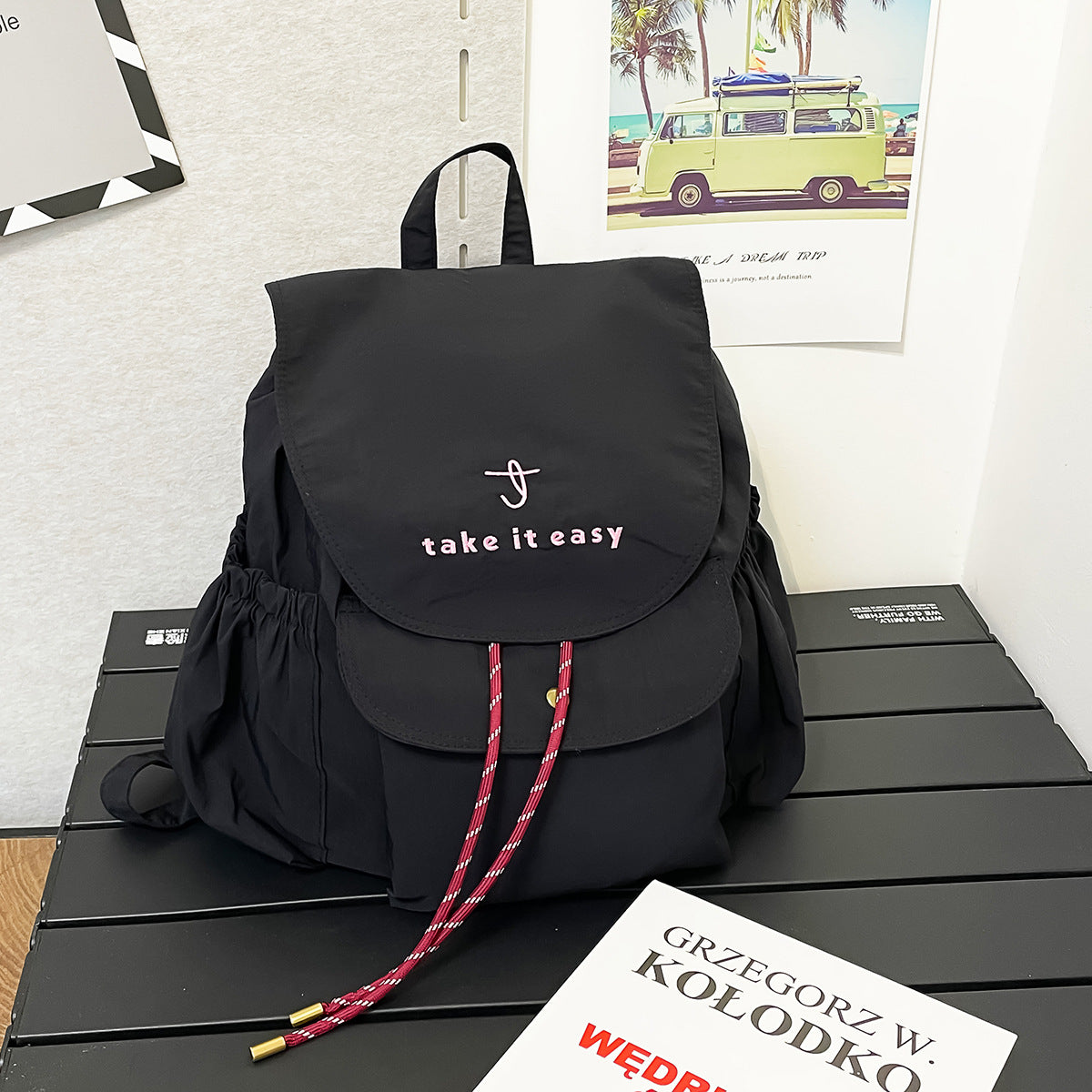 Casual Drawstring-Verschluss Rucksack Brehn