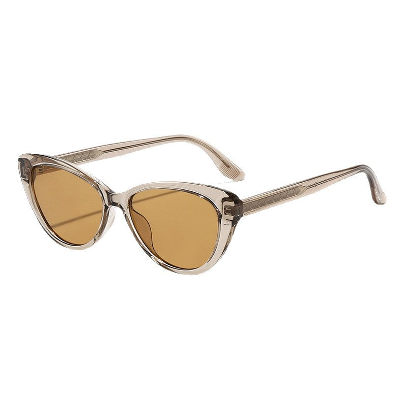 Damen moderne rechteckige Sonnenbrille mit robustem Gestell Brehn