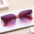 Damen stylische Sonnenbrille mit elegantem Schilddesign Brehn