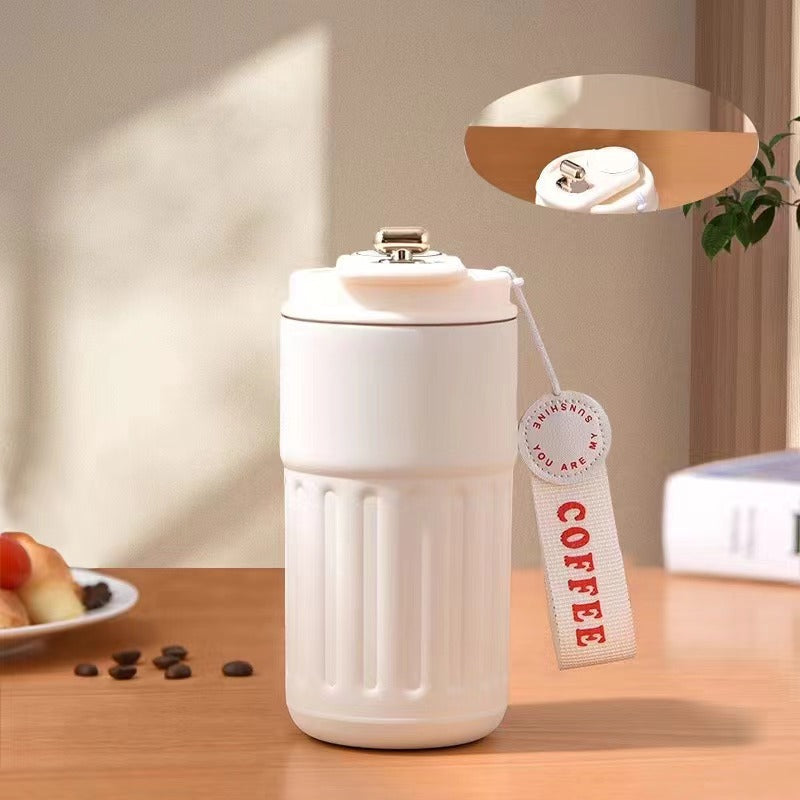 Unisex isolierter Kaffeebecher mit praktischem Deckel Brehn