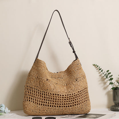 Handgeknüpfte Shopper-Tasche mit Modischem Netzdesign Brehn