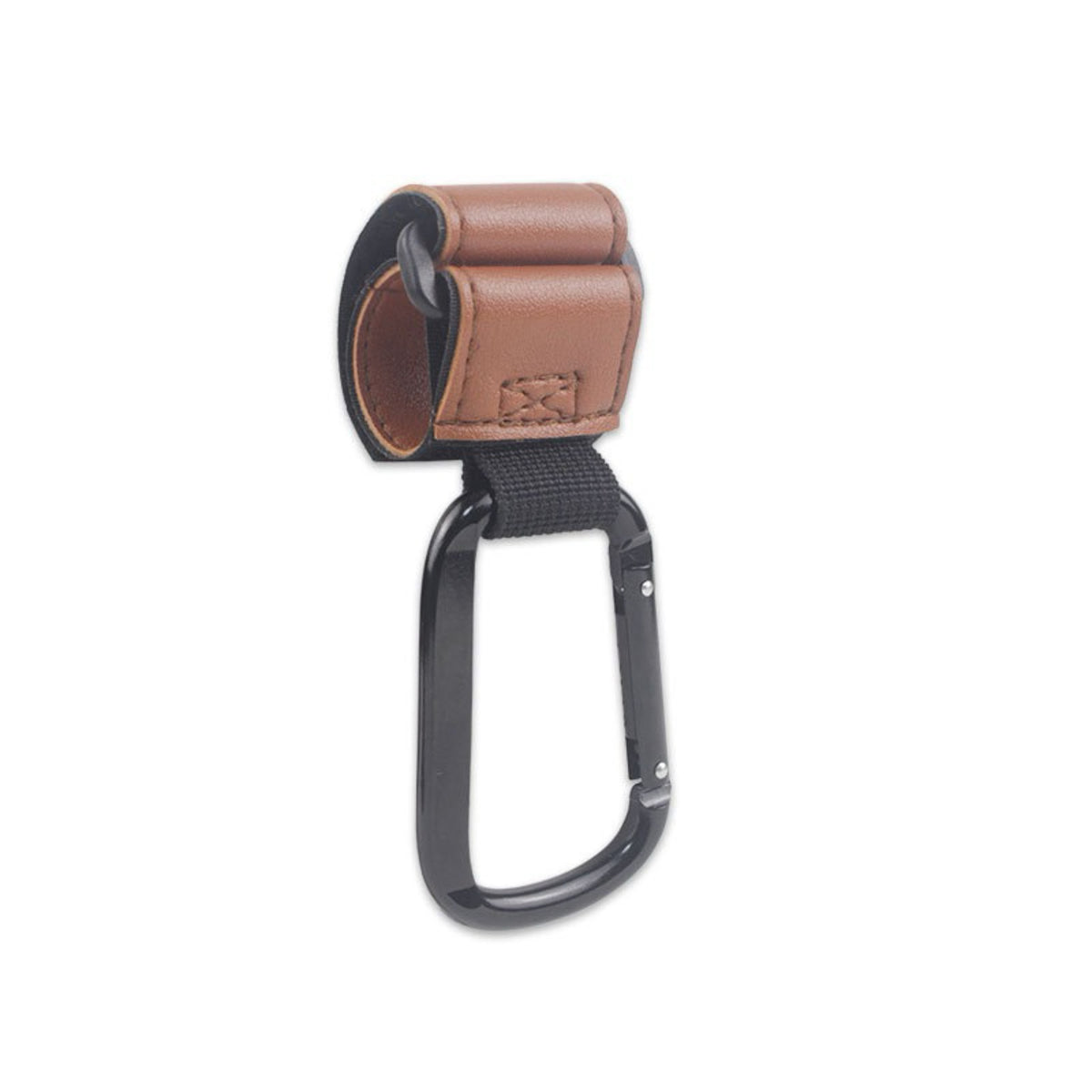 Robuster Leder-Schlaufe Kinderwagen und Tasche Karabinerhaken