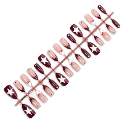 Kunstnagelset mit Sterne-Motiven Brehn