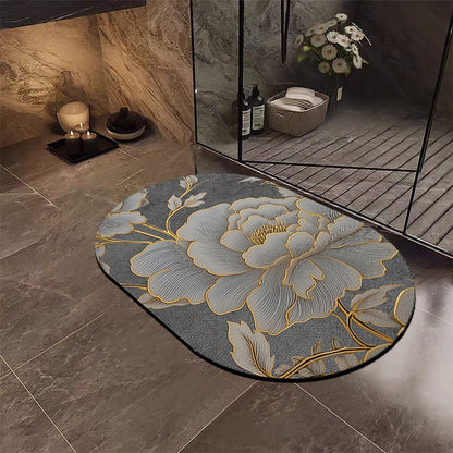 Elegant Floral Design Bereich Matte