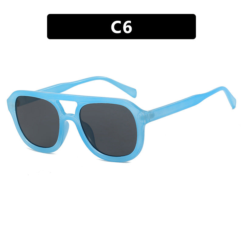 Damen modische Sportsonnenbrille mit breitem, flexiblen Rahmen Brehn