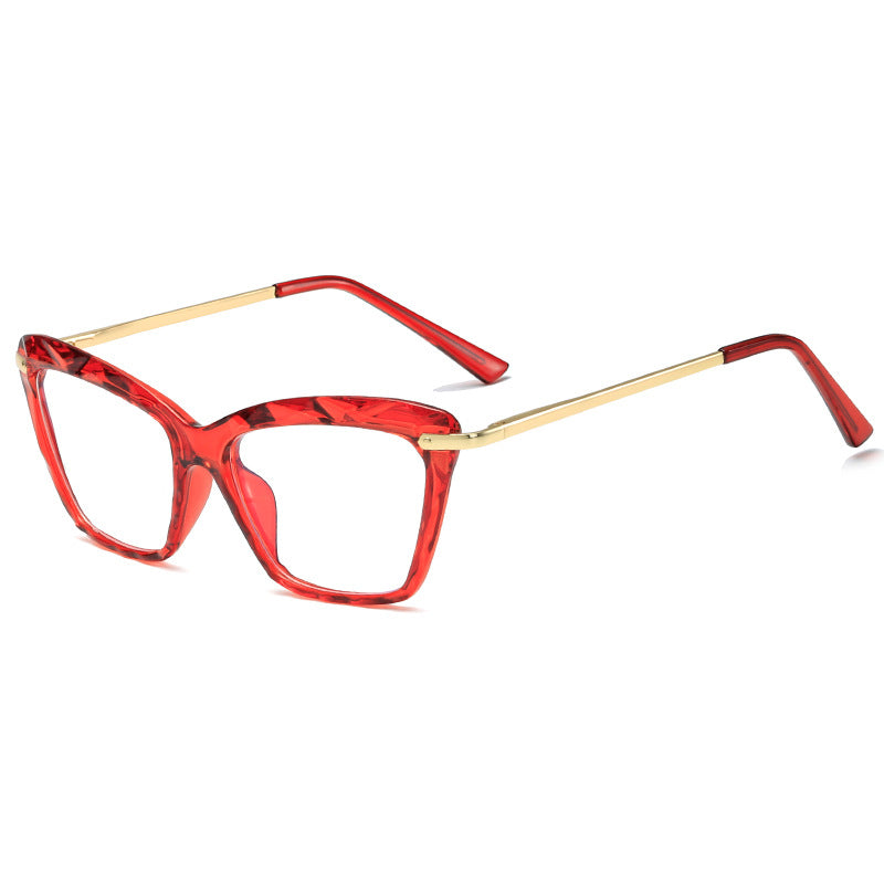 Damen modische große Brille mit elegantem Metallrahmen Brehn