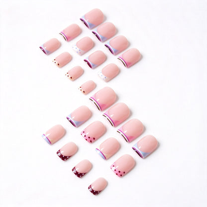 Trendy French Tip Nagelkunstset