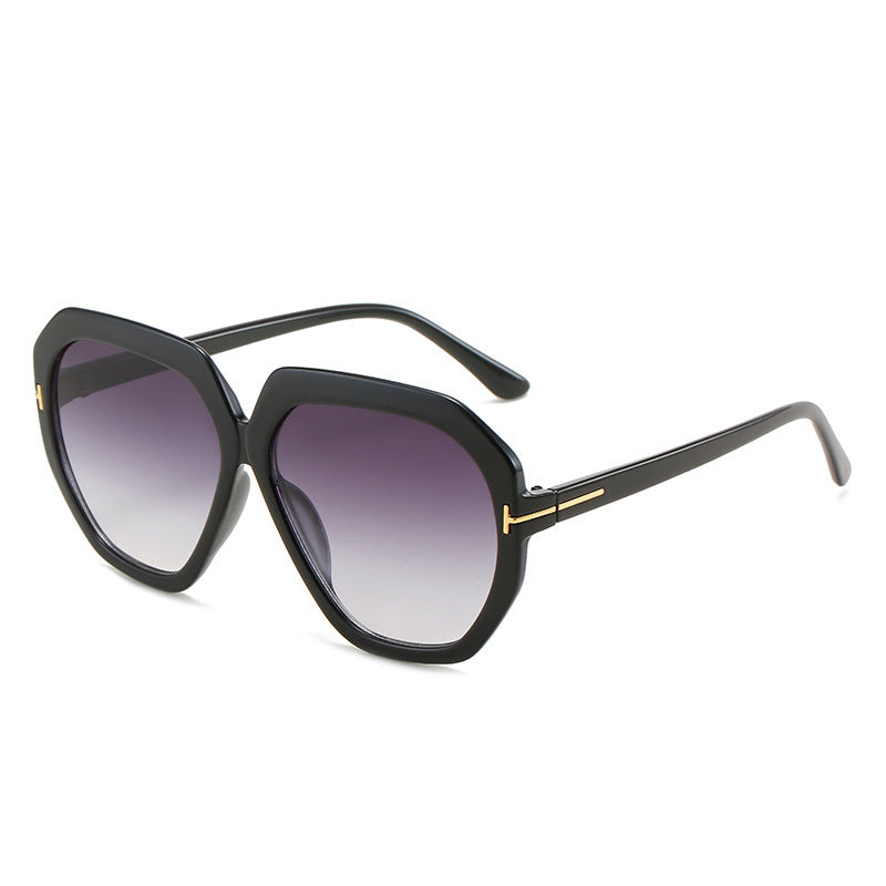 Modebewusste Übergroße Sechseckige Sonnenbrille Brehn