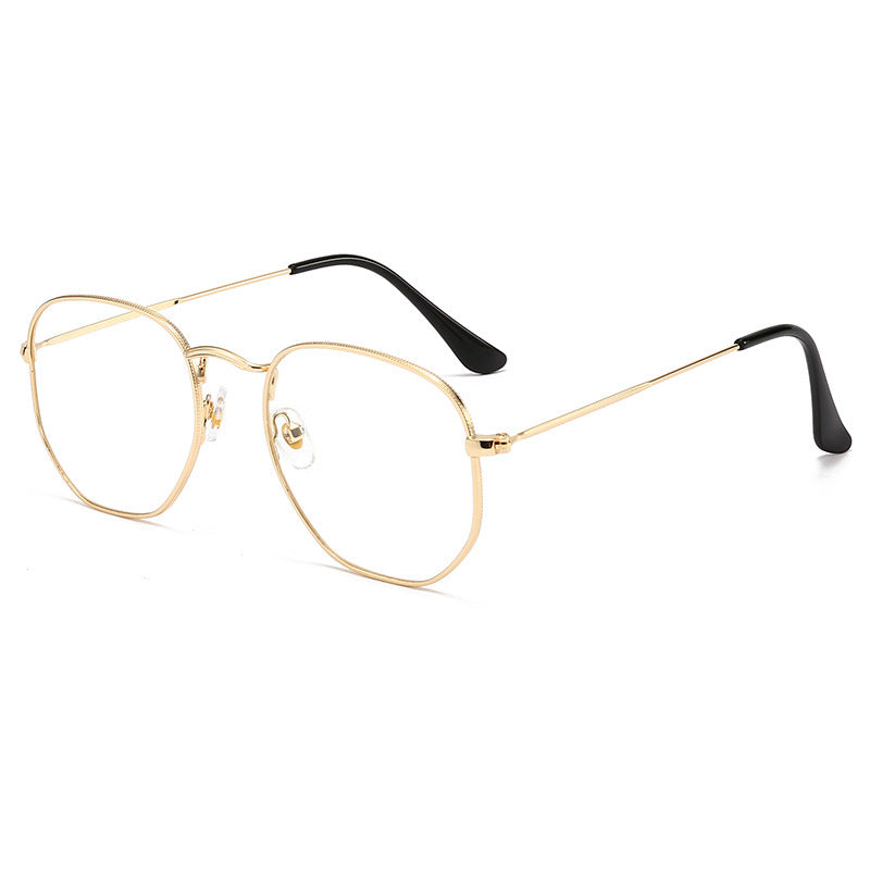 Damen Oversized Sonnenbrille mit elegantem goldenen Metallrahmen und massivem UV-Schutz Brehn