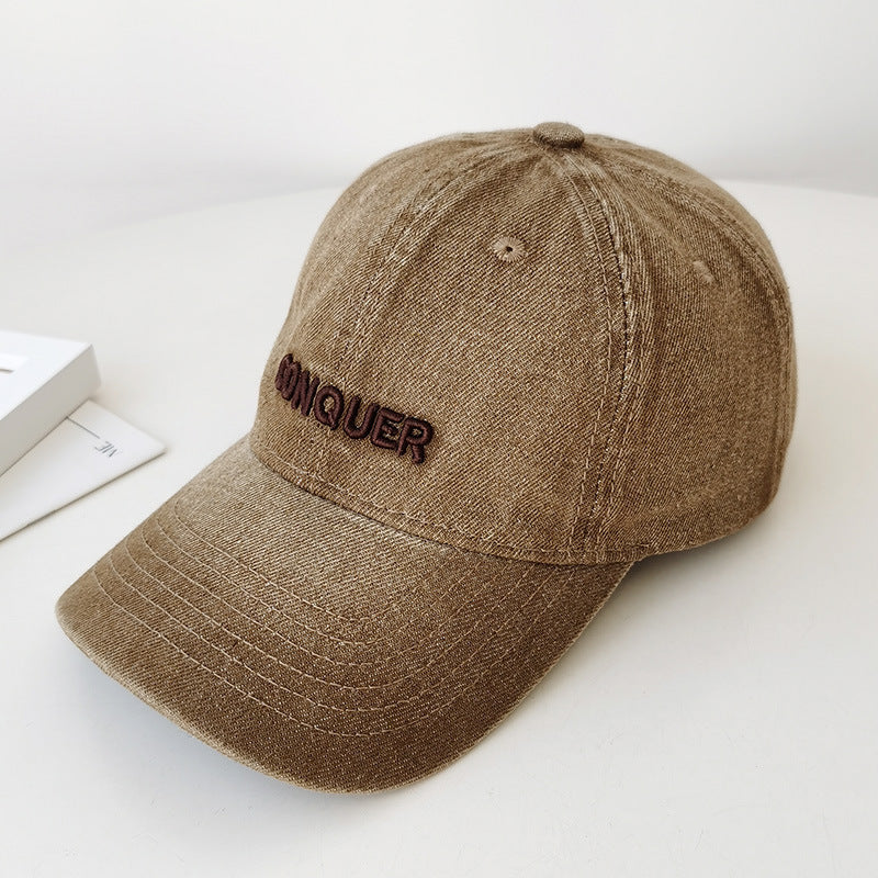 Frauen Bestickte Freizeit Denim Cap Brehn