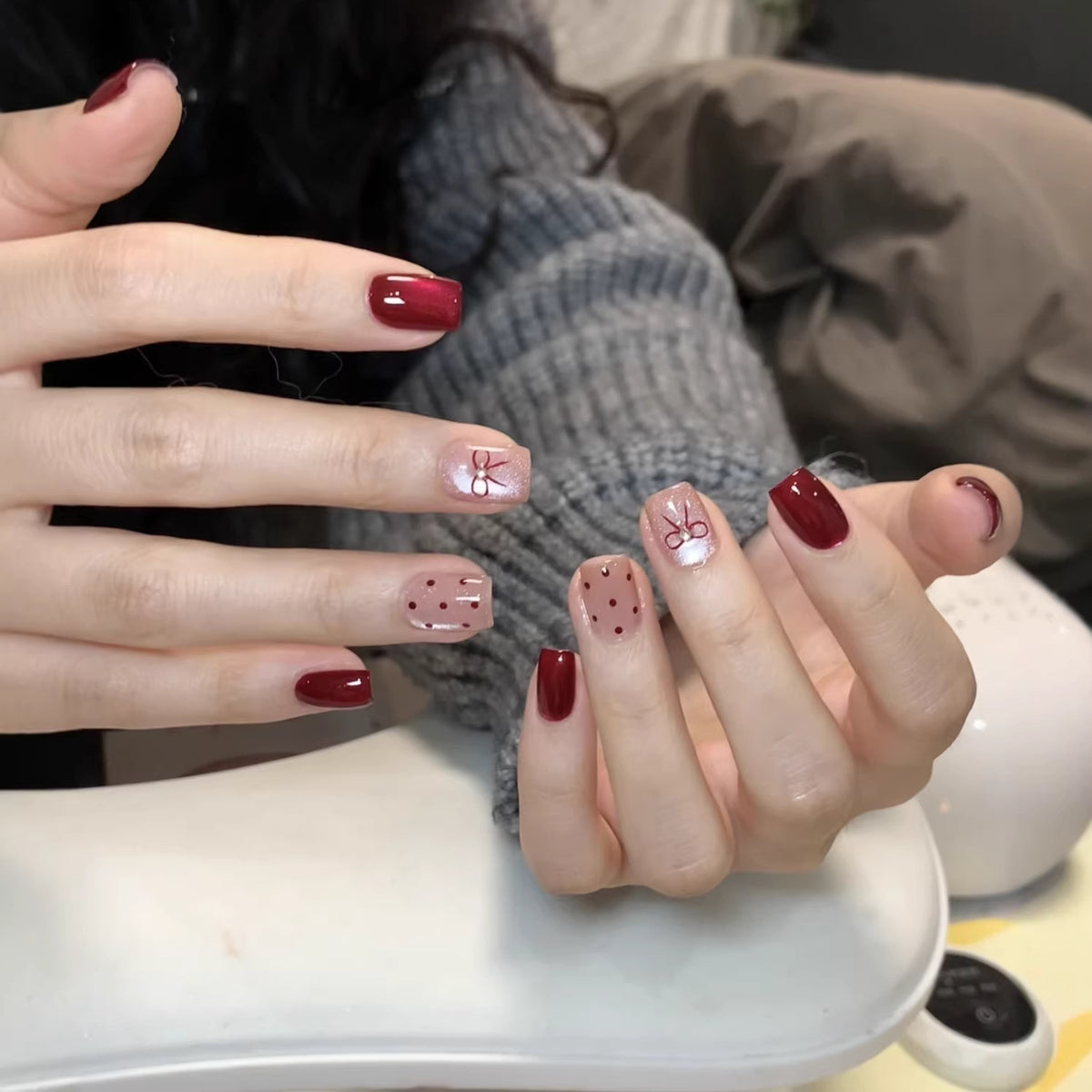 Künstlerisches Floral Press-On Nagelset Brehn 1789803421
