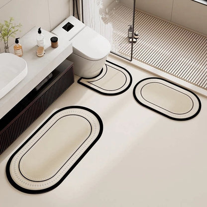 Modernes Badezimmer Rutschfeste Bereichsmatte Set Brehn