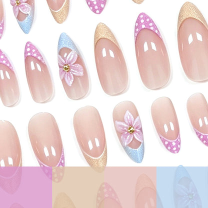 Künstlerische florale Acryl-Nagelerweiterungen Brehn 1789915721