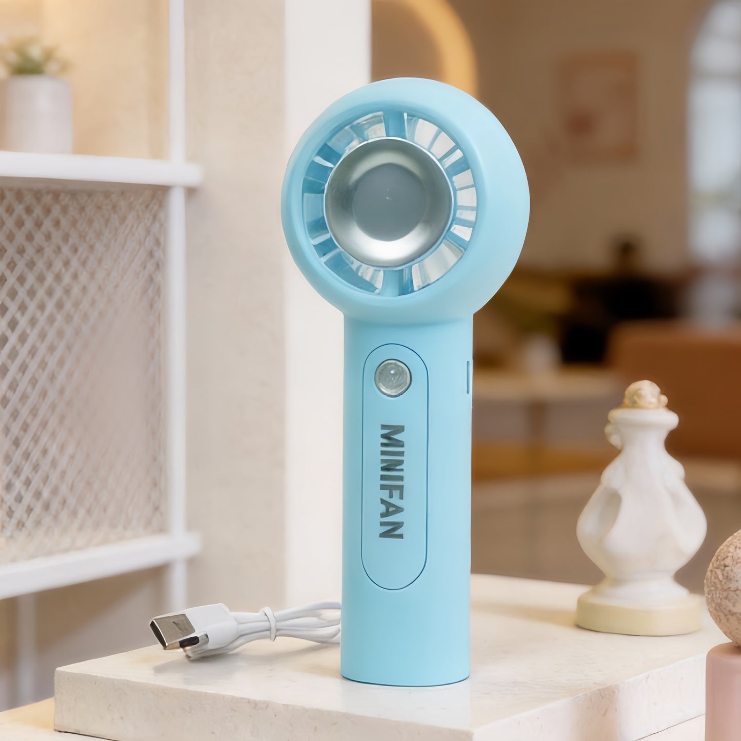 Damen Tragbarer USB Mini-Ventilator mit innovativem Design Brehn