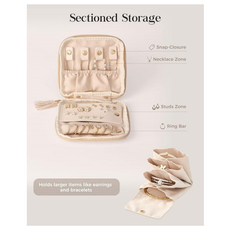 Schmuck-Organizer Tasche mit Multifunktionalem Innenlayout Brehn