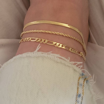 Elegante Doppelkettenfußkette Brehn