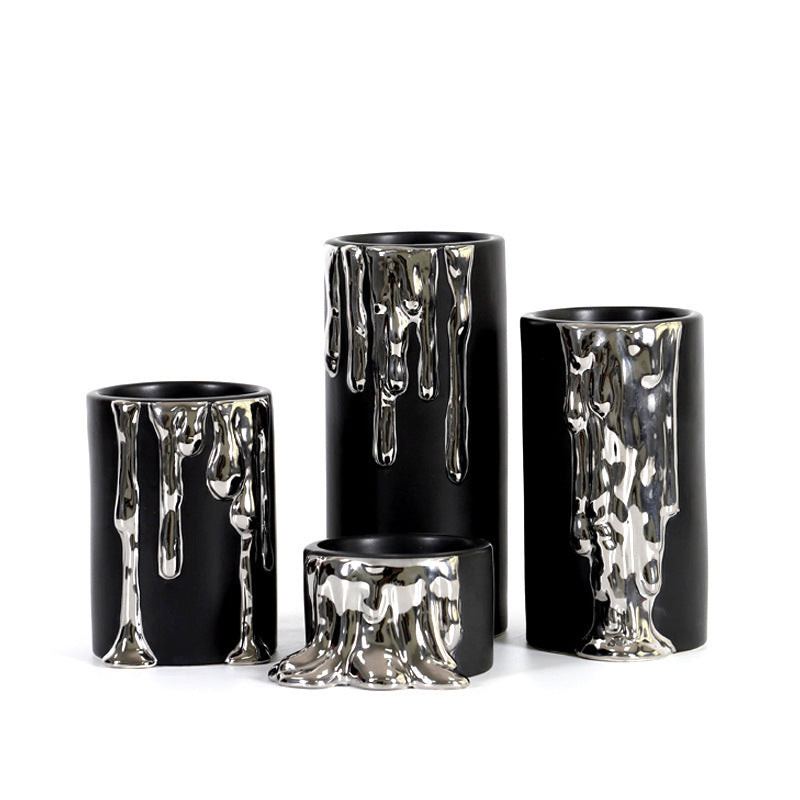 Dekorativer Tropfkerzenhalter Set