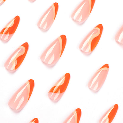 Kunstvolle Stiletto-Press-On Nägel Brehn