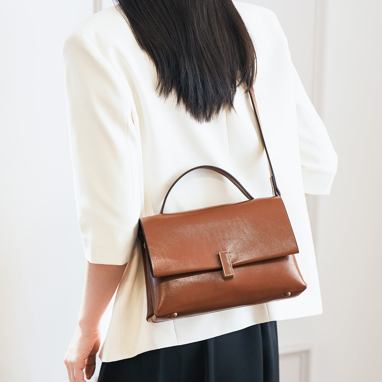 Elegante Strukturierten Handtasche Brehn 1785771151
