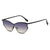 Oversized Geometrische Katzenaugen-Sonnenbrille