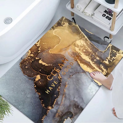 Luxuriöse Marmor Design Badematte Brehn