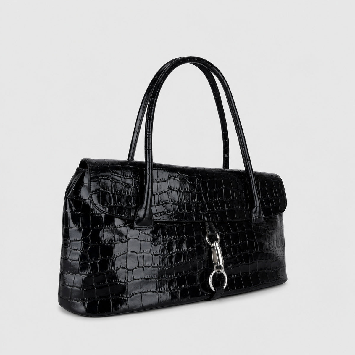 Elegante Krokodilmuster-Handtasche