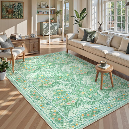 Floral Pattern Area Rug Brehn