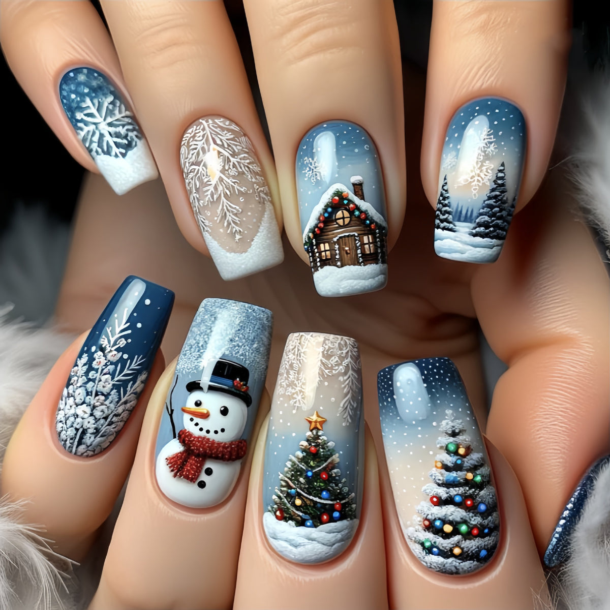 Festliches Feiertags-Nagelkunst-Set Brehn