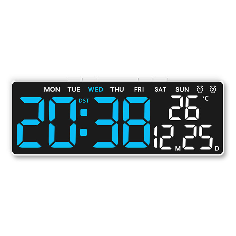 Digitaler Wetterwecker mit Großem Led-Display und Temperaturanzeige Brehn
