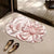 Floral Print Plush Teppich