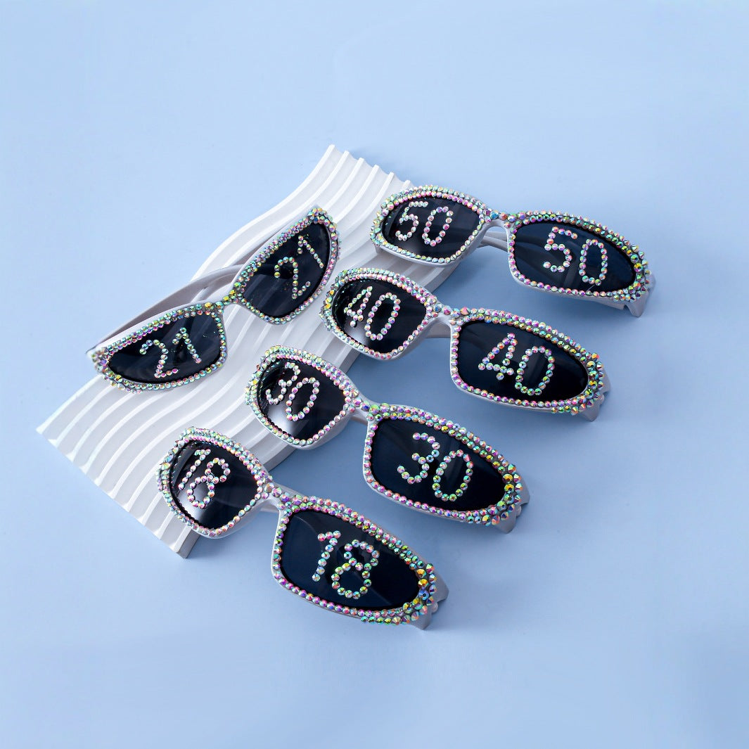 Statement Swarovski-Kristall verzierte Sonnenbrille Brehn