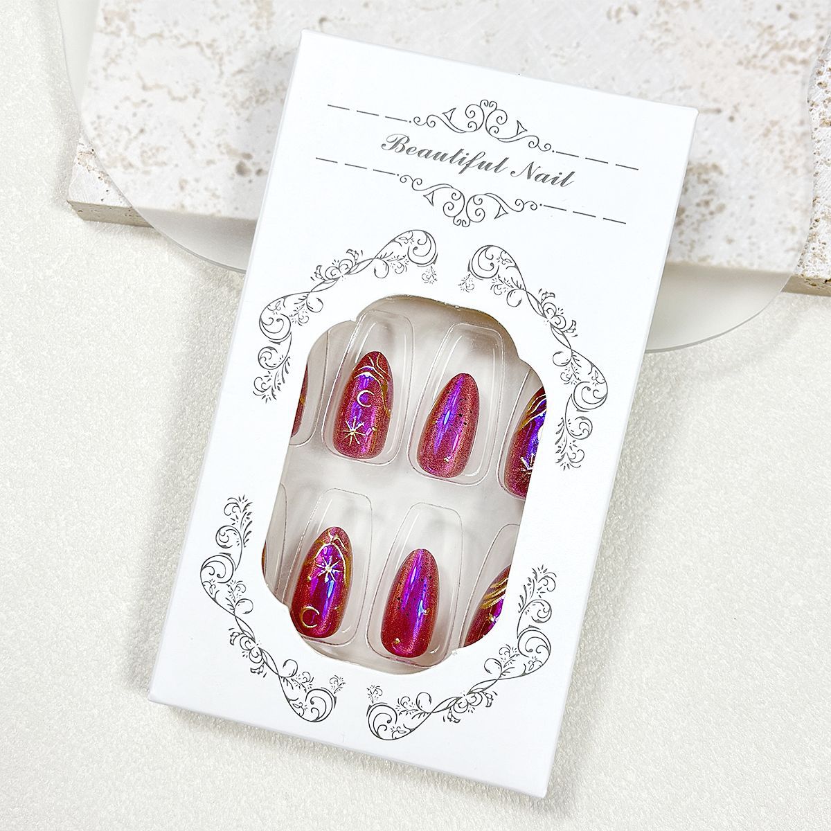 Himmlisches Thema Press-On Nagelset Brehn
