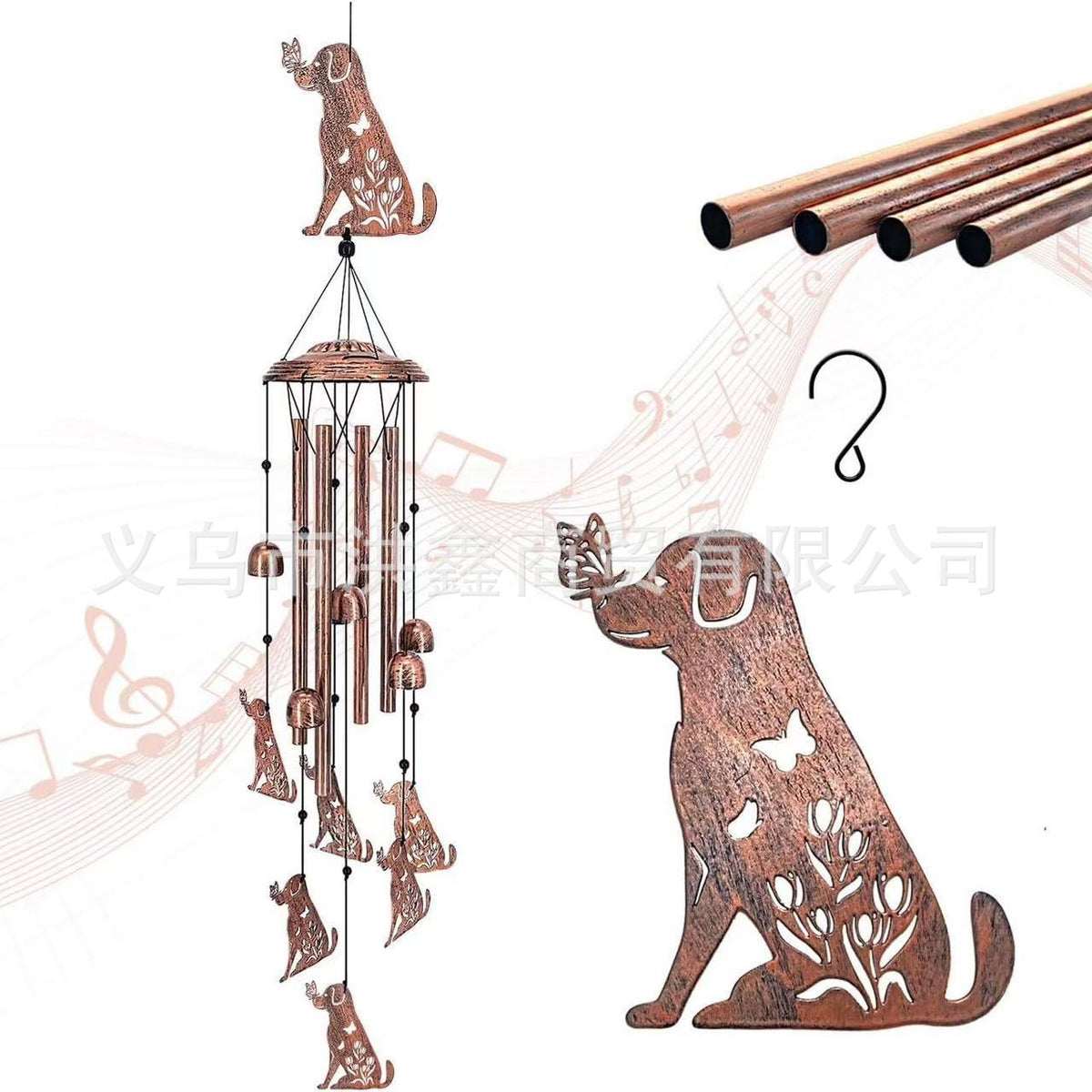Dekorativer Windspiel mit Dackel-Design Brehn