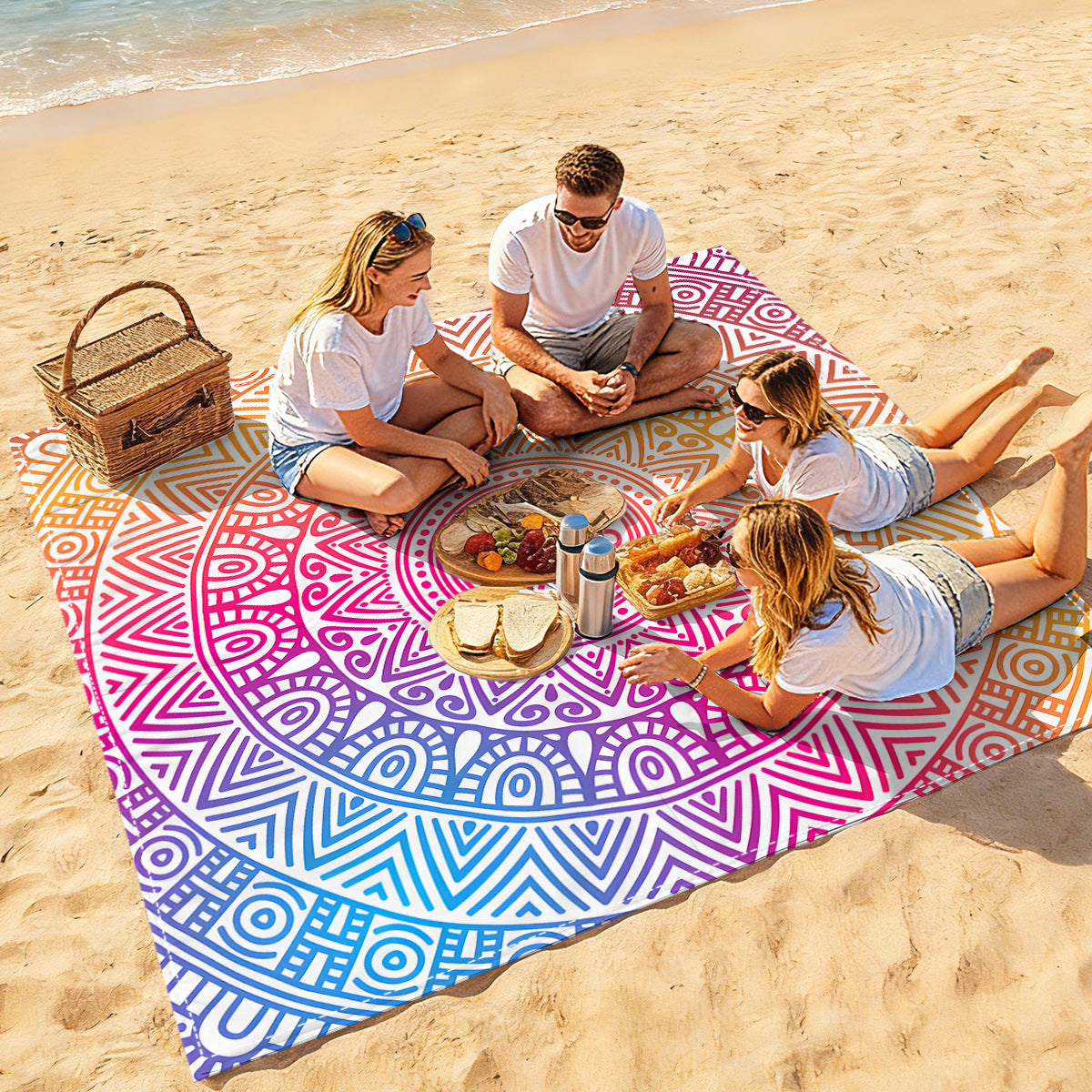 Mandala Design Strandmatte Brehn