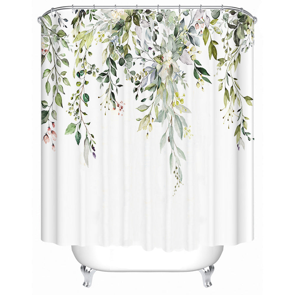 Künstlerische Florale Duschvorhang Brehn