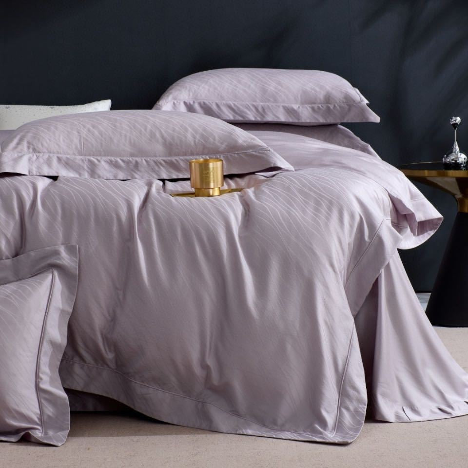 Luxus Baumwoll-Satin Bettwäsche und Kissenbezug Set