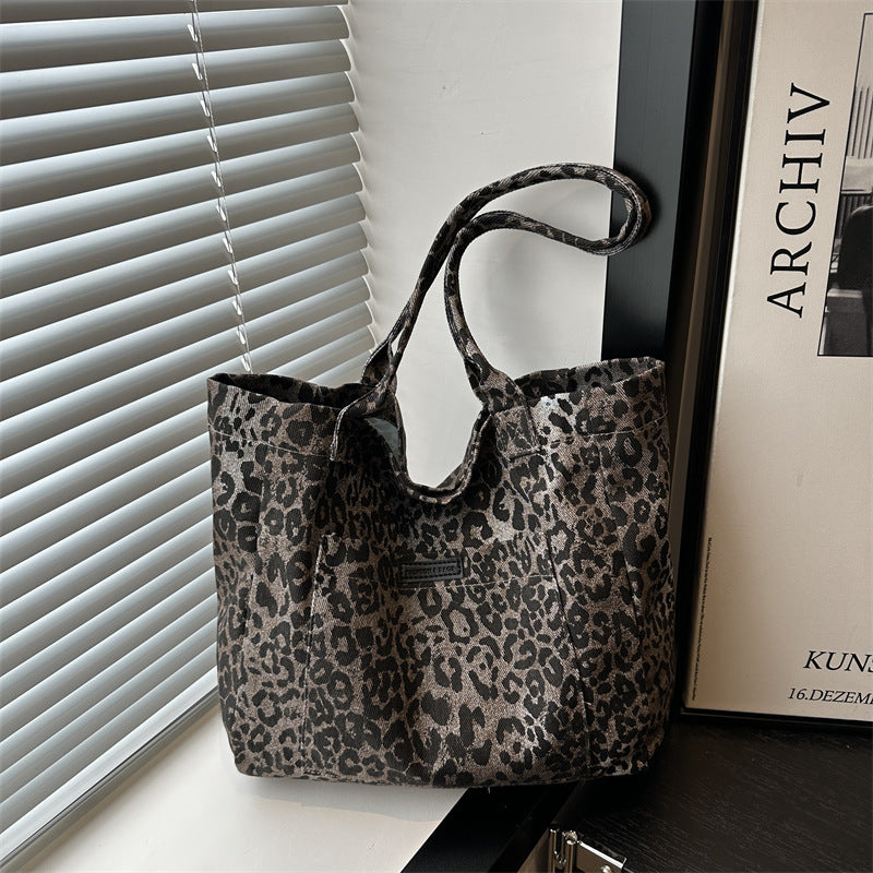 Umweltfreundliche wiederverwendbare Leopardentierdruck-Tasche Brehn
